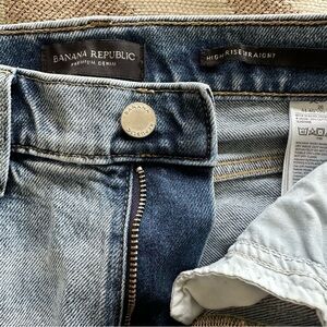 Banana Republic High Rise Straight Jeans